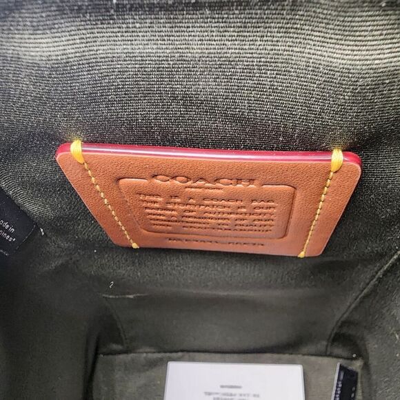 NWT Coach CCE79 Sprint Sling Pack Suede Small Messenger Bag Uniform Green - Picture 6 of 7